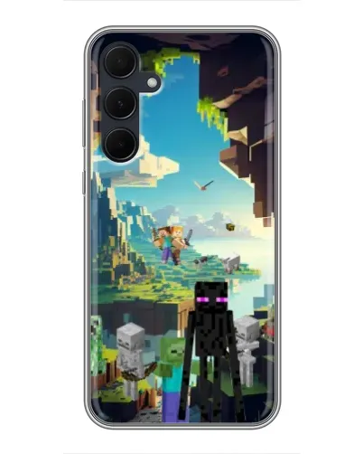 Чехол для Samsung Galaxy A35 (5G) с картинкой «Эндермен в лесу» Чехол для Samsung Galaxy A35 (5G) с картинкой «Эндермен в лесу»