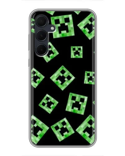 Чехол для Samsung Galaxy A35 (5G) с картинкой «Паттерн с криперами» Чехол для Samsung Galaxy A35 (5G) с картинкой «Паттерн с криперами»