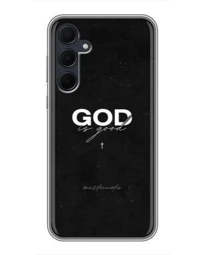 Чехол для Samsung Galaxy A35 (5G) с картинкой «GOD — Бог над всем»