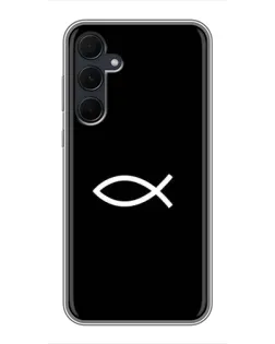 Чехол для Samsung Galaxy A35 (5G) с картинкой «Символ рыбы Jesus» Чехол для Samsung Galaxy A35 (5G) с картинкой «Символ рыбы Jesus»