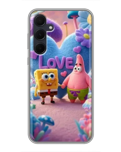 Чехол для Samsung Galaxy A35 (5G) с картинкой «Губка Боб Патрик»