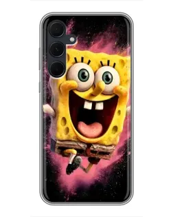 Чехол для Samsung Galaxy A35 (5G) с картинкой «Взрывной Спанч Боб»
