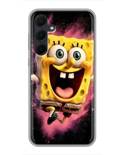 Чехол для Samsung Galaxy A35 (5G) с картинкой «Взрывной Спанч Боб»