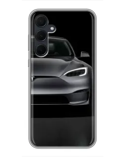 Чехол для Samsung Galaxy A35 (5G) с картинкой «Tesla Model S Look»