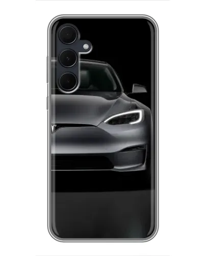 Чехол для Samsung Galaxy A35 (5G) с картинкой «Tesla Model S Look»