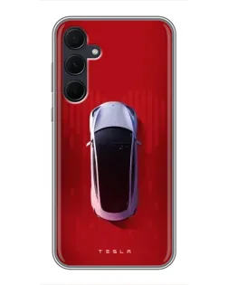 Чехол для Samsung Galaxy A35 (5G) с картинкой «Tesla Top View»