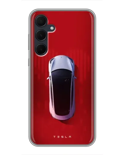 Чехол для Samsung Galaxy A35 (5G) с картинкой «Tesla Top View»