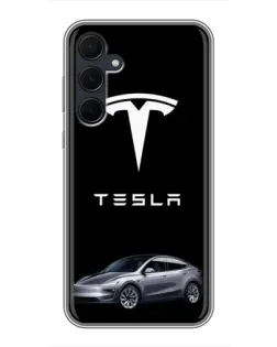 Чехол для Samsung Galaxy A35 (5G) с картинкой «Tesla Model Y» Чехол для Samsung Galaxy A35 (5G) с картинкой «Tesla Model Y»