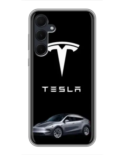 Чехол для Samsung Galaxy A35 (5G) с картинкой «Tesla Model Y»