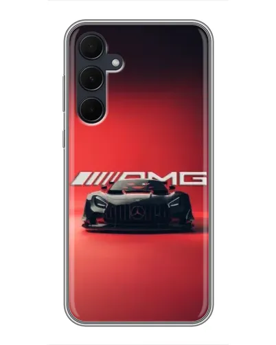 Чехол для Samsung Galaxy A35 (5G) с картинкой «Mercedes AMG — красная линия»