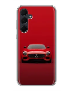 Чехол для Samsung Galaxy A35 (5G) с картинкой «Красный Mercedes AMG»