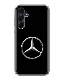 Чехол для Samsung Galaxy A35 (5G) с картинкой «Mercedes классический лого»