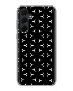 Чехол для Samsung Galaxy A35 (5G) с картинкой «Mercedes паттерн звезд»