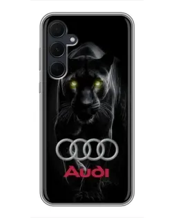 Чехол для Samsung Galaxy A35 (5G) с картинкой «Пантера и Audi»
