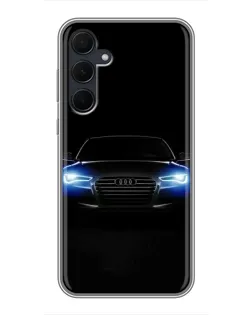 Чехол для Samsung Galaxy A35 (5G) с картинкой «Audi в неоне»