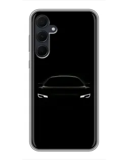 Чехол для Samsung Galaxy A35 (5G) с картинкой «Взгляд Audi в темноте»