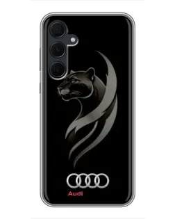 Чехол для Samsung Galaxy A35 (5G) с картинкой «Графика — пантера и Audi»