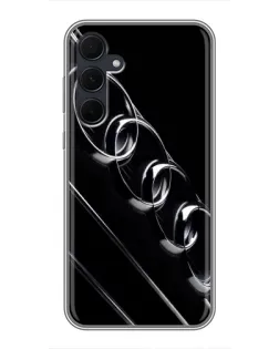 Чехол для Samsung Galaxy A35 (5G) с картинкой «Audi — абстрактные кольца»