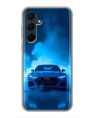 Чехол для Samsung Galaxy A35 (5G) с картинкой «Audi — голубая энергия»