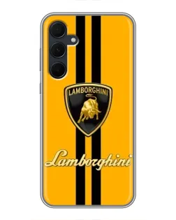 Чехол для Samsung Galaxy A35 (5G) с картинкой «Lamborghini Stripe желтый»