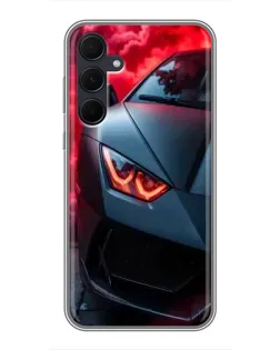 Чехол для Samsung Galaxy A35 (5G) с картинкой «Lamborghini красное сияние»