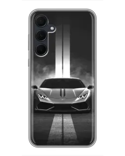 Чехол для Samsung Galaxy A35 (5G) с картинкой «Lamborghini симметрия дорог»