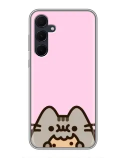 Чехол для Samsung Galaxy A35 (5G) с картинкой «Pusheen и печенье» Чехол для Samsung Galaxy A35 (5G) с картинкой «Pusheen и печенье»