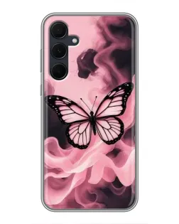 Чехол для Samsung Galaxy A35 (5G) с картинкой «Бабочка в дыму»