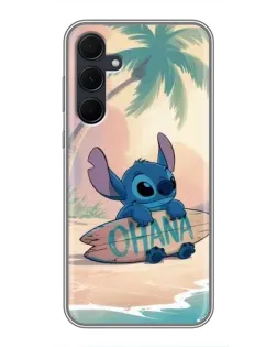 Чехол для Samsung Galaxy A35 (5G) с картинкой «Стич на серфе» Чехол для Samsung Galaxy A35 (5G) с картинкой «Стич на серфе»