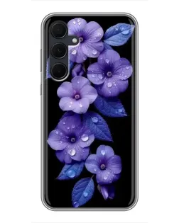 Чехол для Samsung Galaxy A35 (5G) с картинкой «Фиолетовые цветы с росою» Чехол для Samsung Galaxy A35 (5G) с картинкой «Фиолетовые цветы с росою»