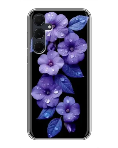 Чехол для Samsung Galaxy A35 (5G) с картинкой «Фиолетовые цветы с росою» Чехол для Samsung Galaxy A35 (5G) с картинкой «Фиолетовые цветы с росою»