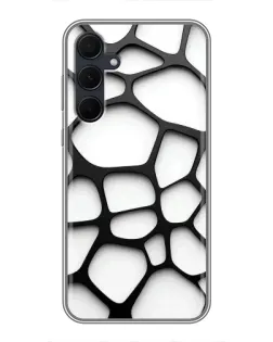 Чехол для Samsung Galaxy A35 (5G) с картинкой «Белая объемная сетка» Чехол для Samsung Galaxy A35 (5G) с картинкой «Белая объемная сетка»