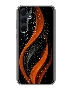 Чехол для Samsung Galaxy A35 (5G) с картинкой «Огненная звездная волна»