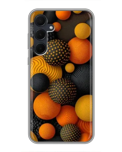 Чехол для Samsung Galaxy A35 (5G) с картинкой «Объемные оранжевые сферы» Чехол для Samsung Galaxy A35 (5G) с картинкой «Объемные оранжевые сферы»