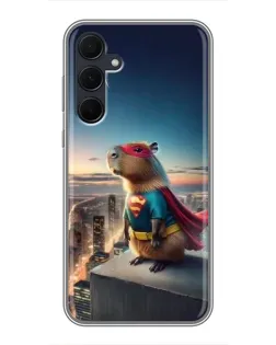 Чехол для Samsung Galaxy A35 (5G) с картинкой «Капи-мен супергерой» Чехол для Samsung Galaxy A35 (5G) с картинкой «Капи-мен супергерой»