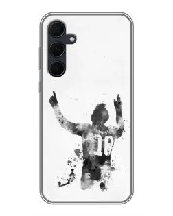 Чехол для Samsung Galaxy A35 (5G) с картинкой «Черно-белый силуэт Месси» Чехол для Samsung Galaxy A35 (5G) с картинкой «Черно-белый силуэт Месси»