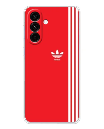 Чехол для Samsung Galaxy A36 5G с картинкой «Красный минимализм Adidas»
