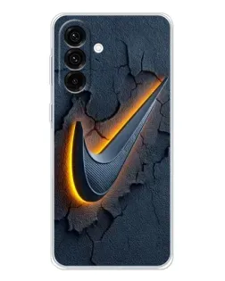 Чехол для Samsung Galaxy A36 5G с картинкой «Объемный логотип Найк»
