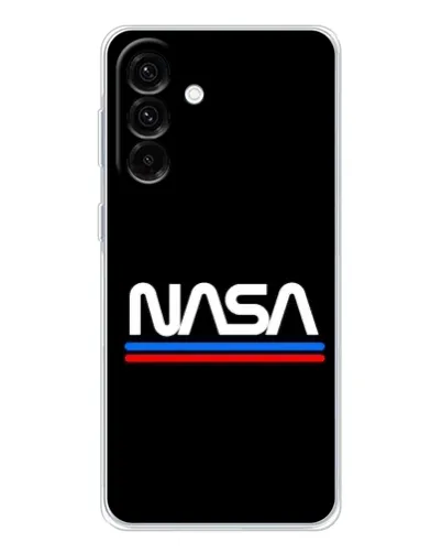 Чехол для Samsung Galaxy A36 5G с картинкой «NASA — классика Red Blue»