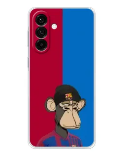 Чехол для Samsung Galaxy A36 5G с картинкой «Bored Ape — фанат Барсы»
