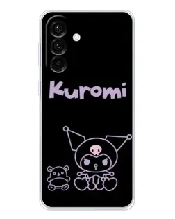 Чехол для Samsung Galaxy A36 5G с картинкой «Kuromi — черный минимализм»