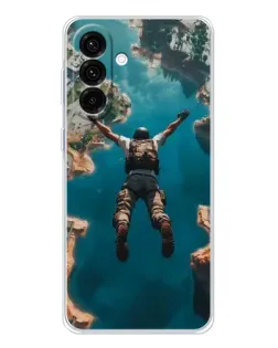 Чехол для Samsung Galaxy A36 5G с картинкой «PUBG — свободное падение»