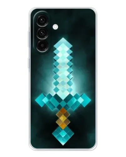 Чехол для Samsung Galaxy A36 5G с картинкой «Алмазный меч неон»