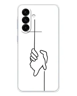 Чехол для Samsung Galaxy A36 5G с картинкой «Рука держит» Чехол для Samsung Galaxy A36 5G с картинкой «Рука держит»