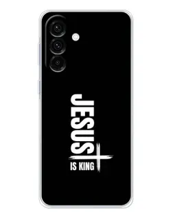 Чехол для Samsung Galaxy A36 5G с картинкой «Вертикаль веры Jesus»