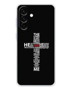 Чехол для Samsung Galaxy A36 5G с картинкой «Текстовый крест»