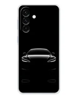 Чехол для Samsung Galaxy A36 5G с картинкой «Силуэт Tesla Night»