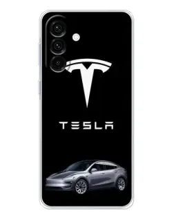 Чехол для Samsung Galaxy A36 5G с картинкой «Tesla Model Y»