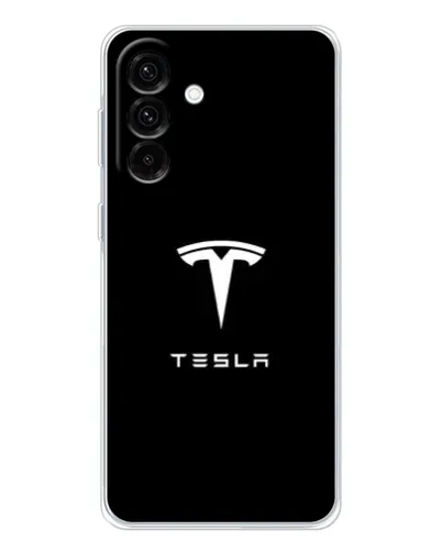 Чехол для Samsung Galaxy A36 5G с картинкой «Tesla White Logo»