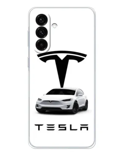 Чехол для Samsung Galaxy A36 5G с картинкой «Tesla White Style»